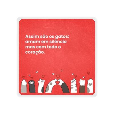 Luminária Slim Usb - Gato Vermelho Decorativa Para Ambientes Aconchegantes E Estilosos
