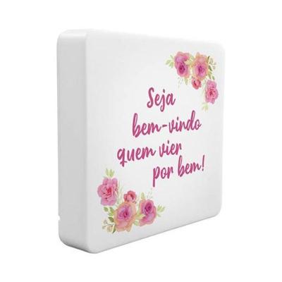 Luminária Slim Bem Vindo Usb - Design Moderno Para Iluminação Aconchegante