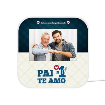 Luminária Personalizada Com Porta-retrato: Homenagem Ao Melhor Pai Do Mundo