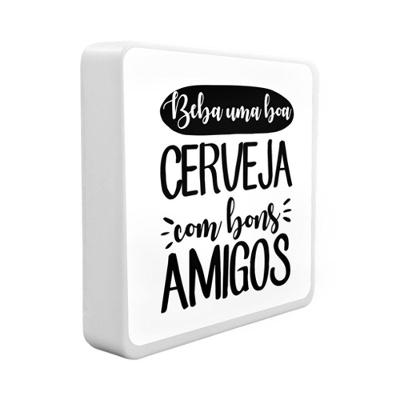 Luminária Box Slim: Conecte-se Com Estilo - Amigos E Cervejas Via Usb