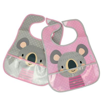 Babadores Impermeáveis Coala - Kit Com 2 Unidades Com Coletor Para Bebês - Conforto E Proteção Em Grande Estilo!