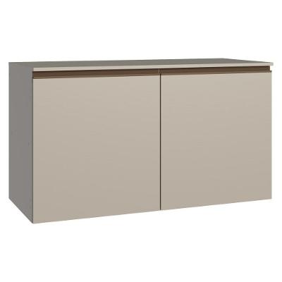Balcão De Cozinha 120 Cm 2 Portas Suspenso Nice Madesa Crema