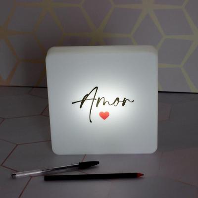 Luminária Box Slim Usb: Iluminação Elegante E Aconchegante Para Seu Ambiente