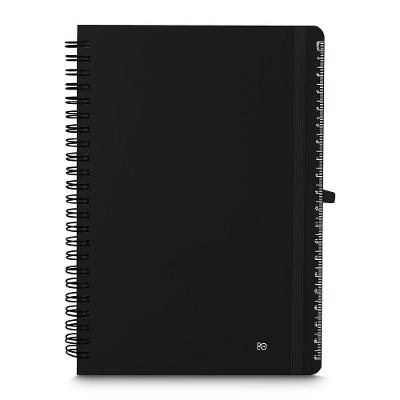 Caderno Inteligente Com Suporte Para Caneta - 70 Folhas - Cor Preta