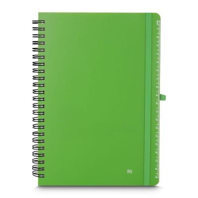 Caderno De Notas Verde Com Clipe Para Caneta - 70 Folhas Premium