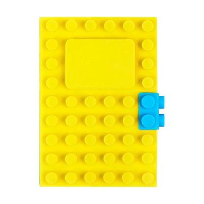 Caderno A6 Lego Amarelo Com Capa De Silicone - Anotações Criativas E Elegantes