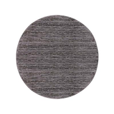 Tapete Sala Turco Glamour 03 Fendi-cinza 2,00m Redondo Edantex
