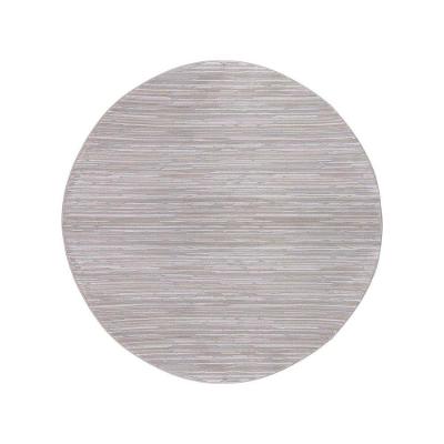 Tapete Sala Turco Glamour 06 Cinza 2,00m Redondo Edantex