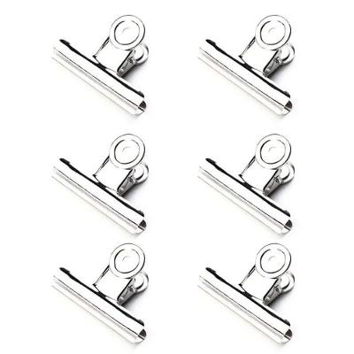 Kit 36 Presilhas Grampo Metal Prata Para Unhas Curvatura C Tamanho Pequeno