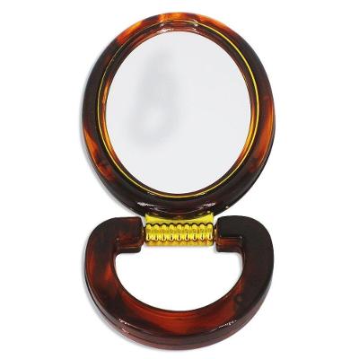 Espelho De Mesa-banheiro Redondo Que Fica Em Pe Ou Prende Na Parede Tamanho Oval