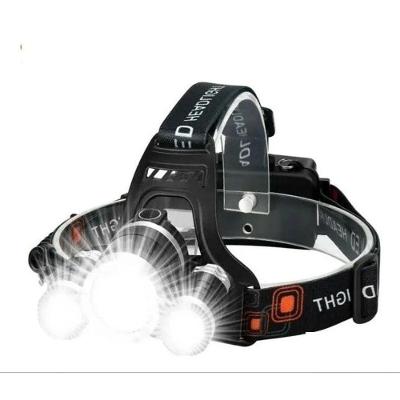 Lanterna De Cabeça Recarregável Profissional Com 3 Leds