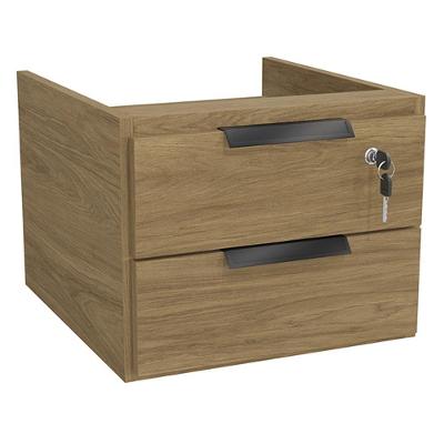 Gaveteiro De Mesa 2 Gavetas 37 Cm Versatil 2001a Kappesberg Itapua