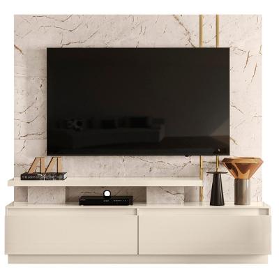 Estante Home Tv 75 Polegadas 183 Cm Apolo Madetec Calacata Off White