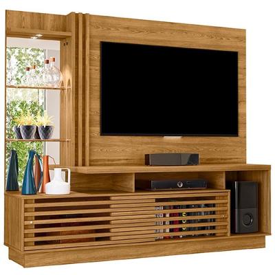 Estante Home Tv 60 Polegadas 200 Cm Frizz Plus Madetec Cumaru