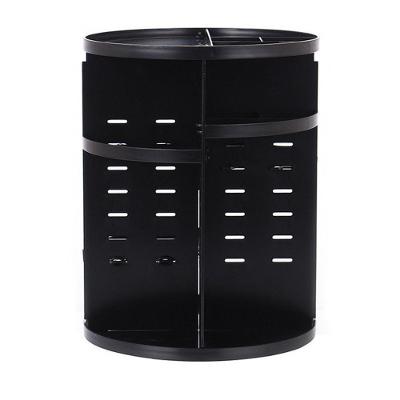Organizador Giratório Porta Maquiagem, Cosméticos E Acessórios Preto Ou Branco 360 Graus Preto