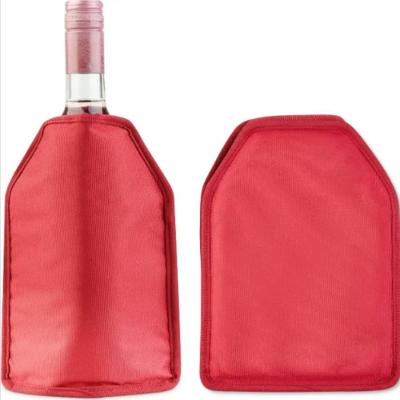 Bolsa Cooler Termico De Vinho Capa Resfriadora Suco Garrafa Espumante Congelante Em Gel Premium