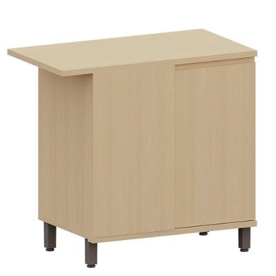 Balcão Canto Reto Para Cozinha 1 Porta Mdp/mdf Aurora Carvalho