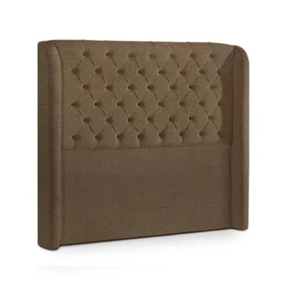 Cabeceira Casal Dubai Veludo Marrom 140cm