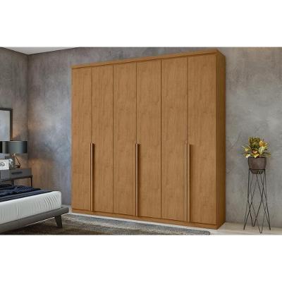 Guarda Roupa Casal 6 Portas E 4 Gavetas Alonzo New Amêndoa - Lopas