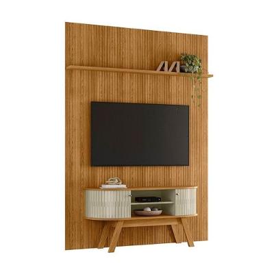 Composição New Silverstone Bancada E Painel Para Tv 65 Polegadas - Madetec Cumaru Opala