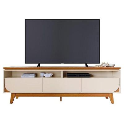 Rack Bancada Selene Para Tv De 75 Polegadas - Madetec Cinamomo Off White