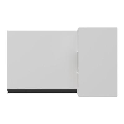 Armário De Cozinha Aéreo De Canto Veneza Multimóveis V3742 Branco/preto Branco/preto