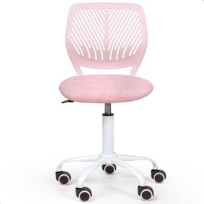 Cadeira Secretária Kids Giratória Teen Tela Mesh Moderna Rosa