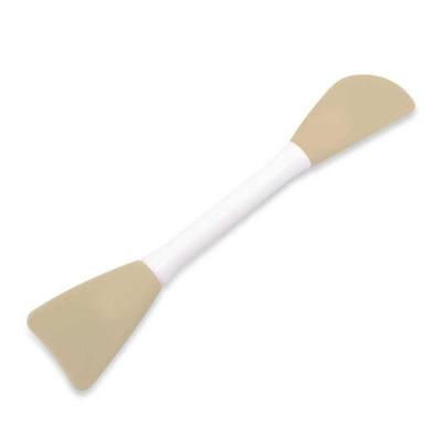 Espátulas Duplas De Silicone Para Aplicação De Máscara Argila Skincare Maquiagem Bege