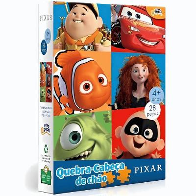 Puzzle De Chão 28 Peças Pixar - Toyster