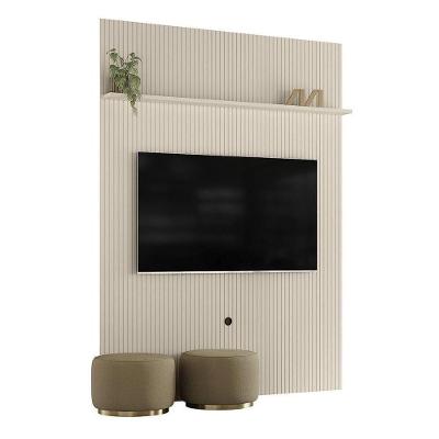 Painel New Interlagos Para Tv 75 Polegadas Do Piso Ao Teto - Madetec Off White
