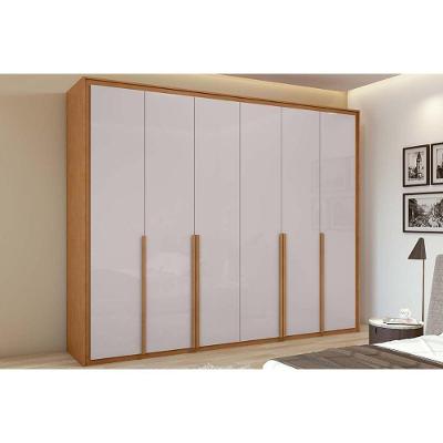 Guarda Roupa Casal 6 Portas E 6 Gavetas Imperatore Amêndoa-off White - Lopas