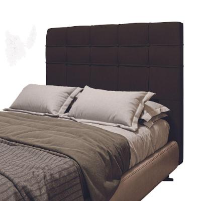 Cabeceira Estofada Para Cama Box Casal Hanover 1,40m Suede Dobuê Chocolate