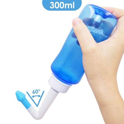 Lavador Higienizador Ducha Nasal Lavagem Sinusite 300ml Azul