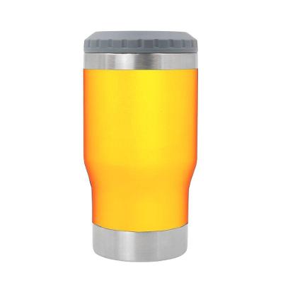 Copo Termico Porta Lata Garrafa Long Neck Copo Abridor Laranja