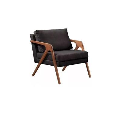 Poltrona Decorativa Mona Luxo Corino Preto