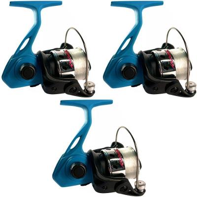 Kit 3 Molinete Marine Sports Jimmy Azul Com Linha