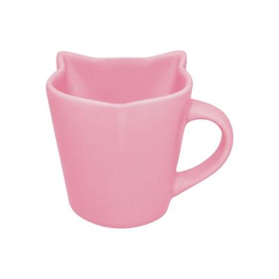Caneca Gato Rosa: Porcelana Elegante Para Momentos Divertidos E Estilosos