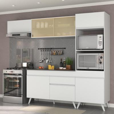Armário De Cozinha Compacta 4 Peças Mp3691.891 Veneza Branco