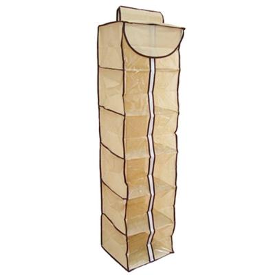 Sapateira Dobravel Anti Poeira Ziper Vertical 6 Divisorias