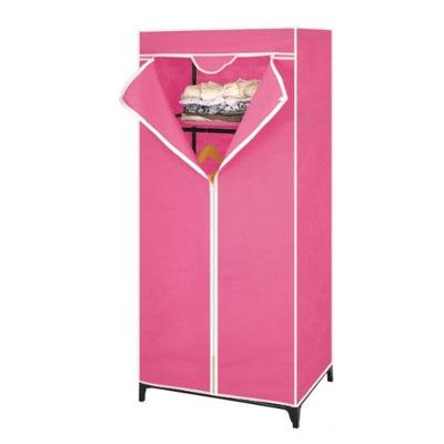 Guarda-roupa Portátil Com Zíper, Cabideiro E Prateleira