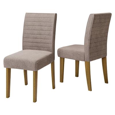 Conjunto Com 2 Cadeiras De Jantar Multimóveis Cr50041 Mascavo Mascavo