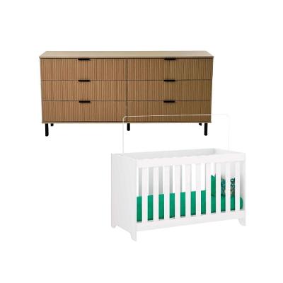 Berço Multifuncional 3x1+ Cômoda Ditália BBI-51 DM-240 Riviera