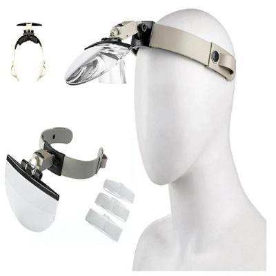 Óculos Lupa Profissional Com Led Para Reparos E Leitura