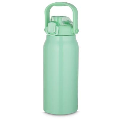 Garrafa Térmica De Aço Inox Verde Com Alça E Bico 1,5l