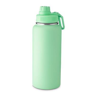 Garrafa Térmica Verde 960ml Com Alça E Bico - Parede Dupla