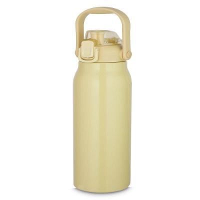 Garrafa Térmica 1,5l Em Aço Inox Com Alça E Bico - Amarela