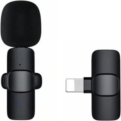 Microfone Lapela Condensador Sem Fio Para Iphone Ipad 20m