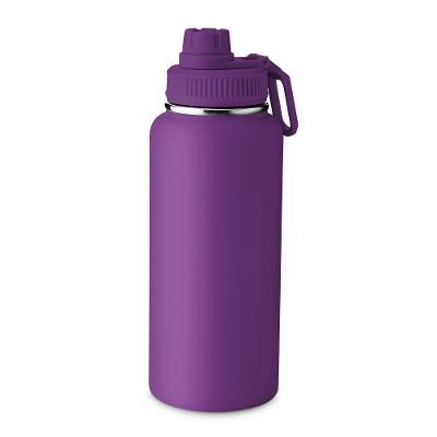 Garrafa Térmica Roxa Com Alça E Bico - 960ml - Parede Dupla