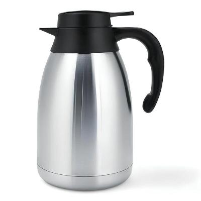 Garrafa Térmica Inox Escovado 1500ml - Preta Para Cafés E Chás Mood