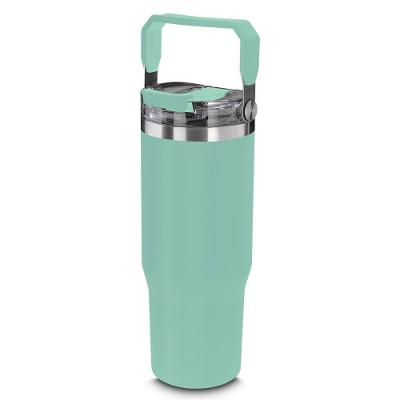 Garrafa Térmica Inox Verde 950ml Com Parede Dupla E Design Moderno
